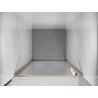Mexen Exo-BR porte de douche pivotante 75 cm, transparente, dorée - 8181-075-000-50-00
