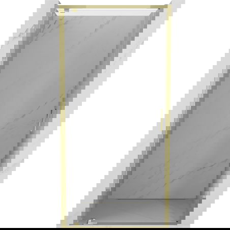 Mexen Exo porte de douche battantes 90 cm, transparentes, dorées - 8181-090-000-50-00