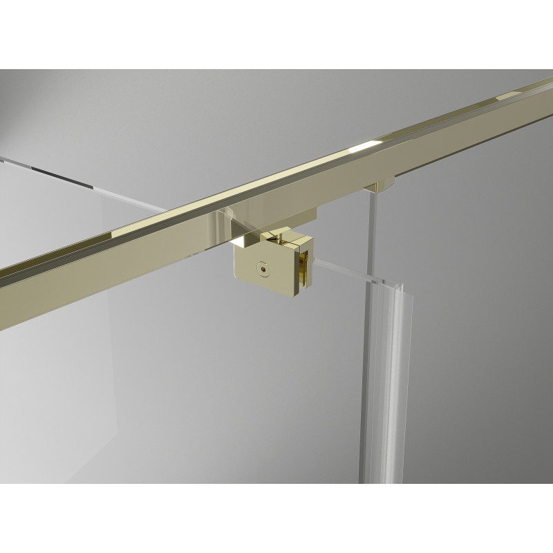 Mexen Exo-BR Duo porte de douche double battante 100 cm, transparent, doré - 8182-100-000-50-00