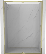 Mexen Exo-R porte de douche pivotante 145 cm, transparente, dorée - 819-145-000-50-00
