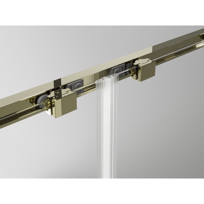 Mexen Exo-S cabine de douche coulissante 120 x 80 cm, transparente, dorée - 8151-120-080-50-00