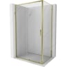 Mexen Exo-S cabine de douche coulissante 120 x 80 cm, transparente, dorée - 8151-120-080-50-00