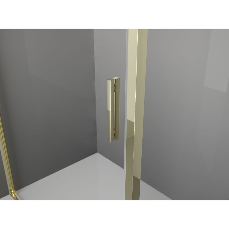 Mexen Exo cabine de douche coulissante 150 x 85 cm, transparent, or - 8151-150-085-50-00