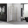 Mexen Exo-S cabine de douche coulissante 95 x 95 cm, transparent, or - 8151-095-095-50-00