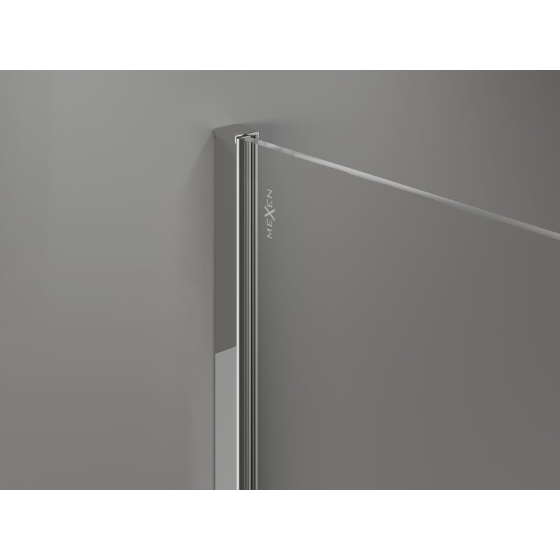 Mexen Kioto-X paroi de douche Walk-in 50 x 200 cm, transparent 10 mm, chrome - 800-050-101-01-00-X