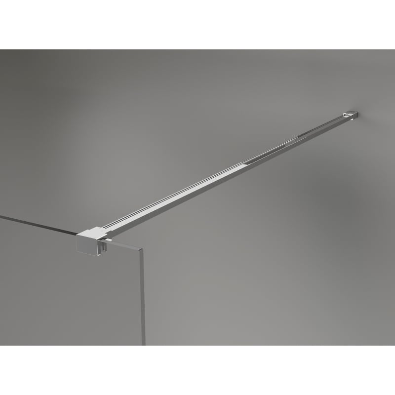 Mexen Kioto-X paroi de douche Walk-in 100 x 200 cm, transparent 10 mm, chrome - 800-100-101-01-00-X