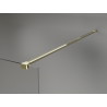 Mexen Kioto-X paroi de douche Walk-in 90 x 200 cm, transparent 10 mm, or - 800-090-101-50-00-X