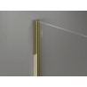 Mexen Kioto-X paroi de douche Walk-in 90 x 200 cm, transparent 10 mm, or - 800-090-101-50-00-X