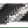 Mexen Kioto-X paroi de douche Walk-in 140 x 200 cm, transparent 10 mm, or - 800-140-101-50-00-X