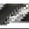 Mexen Kioto-X paroi de douche Walk-in 70 x 200 cm, transparent 10 mm, or brossé - 800-070-101-55-00-X