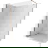 Paroi de douche Mexen Kioto-X Walk-in 70 x 200 cm, transparente 10 mm, or rose - 800-070-101-60-00-X