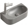 Mexen Viera lavabo sur plan droit 40 x 21 cm, gris clair mat - 21274061R