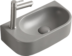 Mexen Viera lavabo sur plan droit 40 x 21 cm, gris clair mat - 21274061R