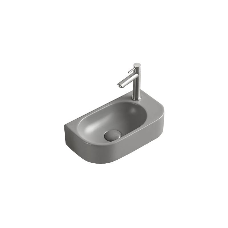 Mexen Viera lavabo de comptoir gauche 40 x 21 cm, Gris clair mat - 21274061L