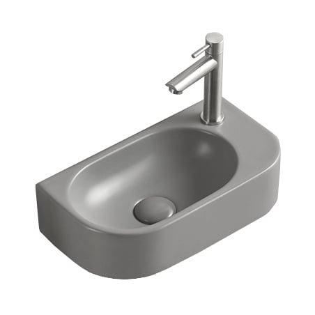 Mexen Viera lavabo de comptoir gauche 40 x 21 cm, Gris clair mat - 21274061L