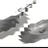 Mexen Viera lavabo sur plan gauche 40 x 21 cm, gris clair mat - 21274061L