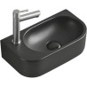 Mexen Viera lavabo sur plan à droite 40 x 21 cm, noir mat - 21274085R
