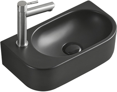 Mexen Viera lavabo sur plan droit 40 x 21 cm, noir mat - 21274085R