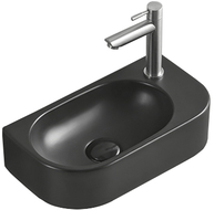 Mexen Viera lavabo sur plan gauche 40 x 21 cm, noir mat - 21274085L