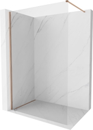 Mexen Kioto-X paroi de douche Walk-in 140 x 200 cm, transparent 10 mm, cuivre brossé - 800-140-101-65-00-X
