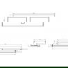 Mexen Box-A corps d'armoire sous vasque 160 cm, 1 tiroir, blanc mat - 91AX0-1600-235-1-01
