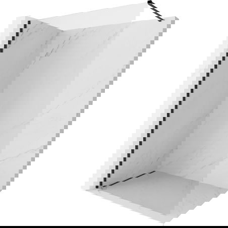 Mexen Kioto-X paroi de douche Walk-in 120 x 200 cm, transparent 10 mm, noir - 800-120-101-70-00-X