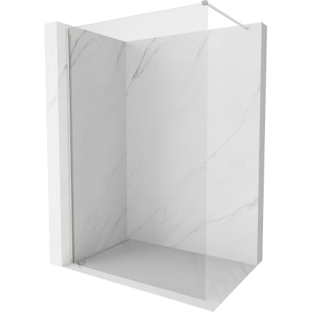 Mexen Kioto-X paroi de douche Walk-in 60 x 200 cm, transparent 10 mm, nickel brossé - 800-060-101-97-00-X