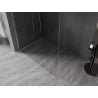 Mexen Kioto-X paroi de douche Walk-in 60 x 200 cm, transparent 10 mm, nickel brossé - 800-060-101-97-00-X