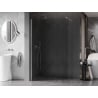 Mexen Kioto-X paroi de douche Walk-in 60 x 200 cm, transparent 10 mm, nickel brossé - 800-060-101-97-00-X