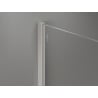 Mexen Kioto-X paroi de douche Walk-in 60 x 200 cm, transparent 10 mm, nickel brossé - 800-060-101-97-00-X