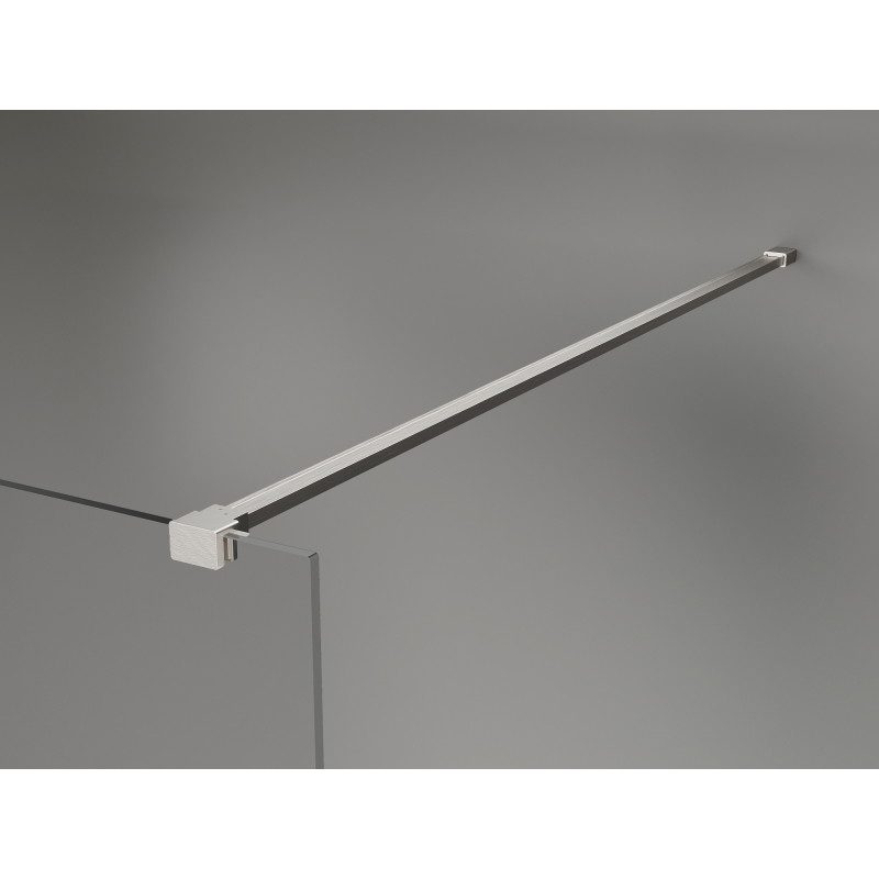 Mexen Kioto-X paroi de douche Walk-in 110 x 200 cm, transparent 10 mm, nickel brossé - 800-110-101-97-00-X