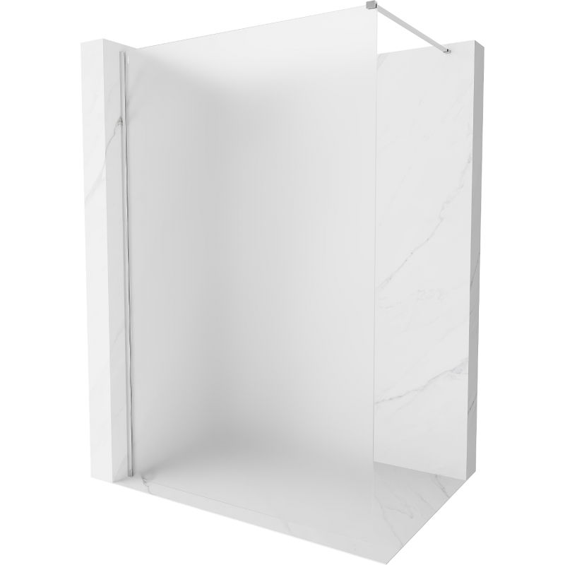 Mexen Kioto-X paroi de douche Walk-in 70 x 200 cm, givrée 10 mm, chrome - 800-070-101-01-30-X