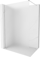 Mexen Kioto-X paroi de douche Walk-in 100 x 200 cm, givrée 10 mm, chrome - 800-100-101-01-30-X
