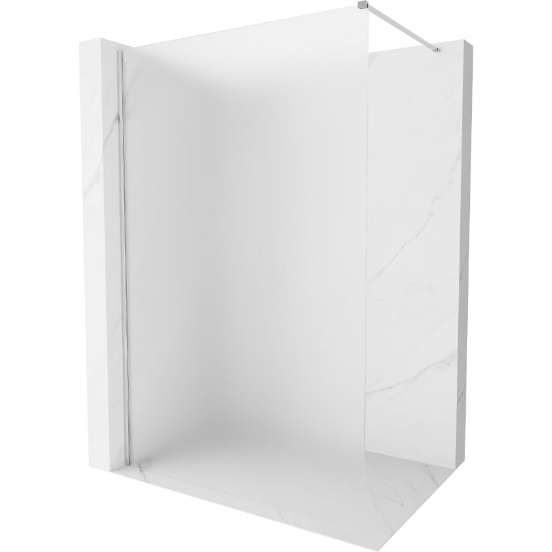 Mexen Kioto-X paroi de douche Walk-in 160 x 200 cm, givrée 10 mm, chrome - 800-160-101-01-30-X