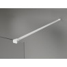 Mexen Kioto-X paroi de douche Walk-in 90 x 200 cm, givré 10 mm, blanc - 800-090-101-20-30-X