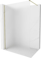 Mexen Kioto-X Paroi de douche Walk-in 100 x 200 cm, givre 10 mm, or - 800-100-101-50-30-X