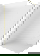 Mexen Kioto-X paroi de douche Walk-in 120 x 200 cm, givrée 10 mm, or - 800-120-101-50-30-X