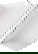 Mexen Kioto-X paroi de douche Walk-in 120 x 200 cm, givre 10 mm, or rose - 800-120-101-60-30-X