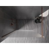 Mexen Kioto-X paroi de douche Walk-in 80 x 200 cm, givre 10 mm, cuivre brossé - 800-080-101-65-30-X