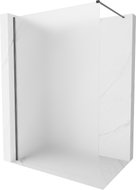 Mexen Kioto-X paroi de douche Walk-in 150 x 200 cm, givre 10 mm, gris canon brossé - 800-150-101-66-30-X