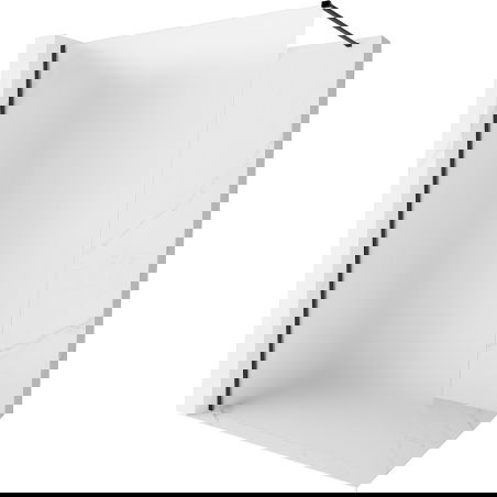 Cloison de douche Mexen Kioto-X Walk-in 70 x 200 cm, givrée 10 mm, noire - 800-070-101-70-30-X