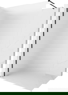 Mexen Kioto-X paroi de douche Walk-in 120 x 200 cm, givrée 10 mm, noire - 800-120-101-70-30-X