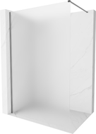 Mexen Kioto-X paroi de douche Walk-in 80 x 200 cm, givre 10 mm, métal canon - 800-080-101-95-30-X