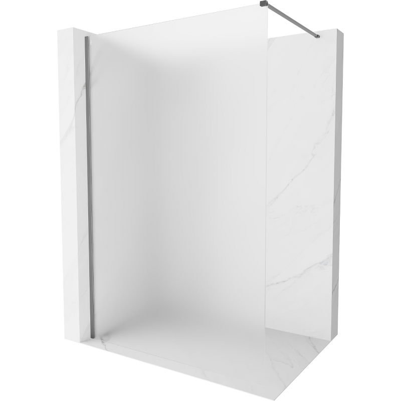 Mexen Kioto-X paroi de douche Walk-in 150 x 200 cm, sablé 10 mm, métal époxy - 800-150-101-95-30-X