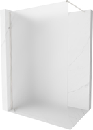 Mexen Kioto-X paroi de douche Walk-in 100 x 200 cm, givre 10 mm, nickel brossé - 800-100-101-97-30-X