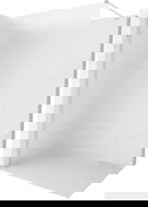 Mexen Kioto-X paroi de douche Walk-in 110 x 200 cm, verre dépoli 10 mm, nickel brossé - 800-110-101-97-30-X