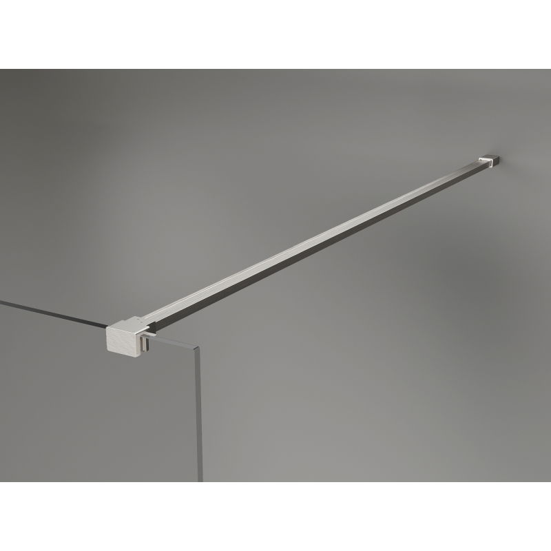 Mexen Kioto-X paroi de douche Walk-in 110 x 200 cm, verre dépoli 10 mm, nickel brossé - 800-110-101-97-30-X