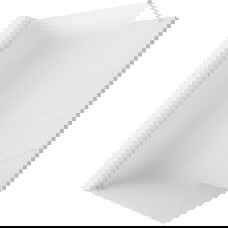 Mexen Kioto-X paroi de douche Walk-in 130 x 200 cm, givre 10 mm, nickel brossé - 800-130-101-97-30-X