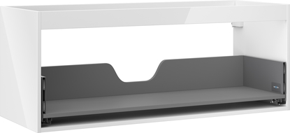 Mexen Box-A corps de meuble sous-vasque 120 cm, 1 tiroir, blanc brillant - 91AX0-1200-470-1-00