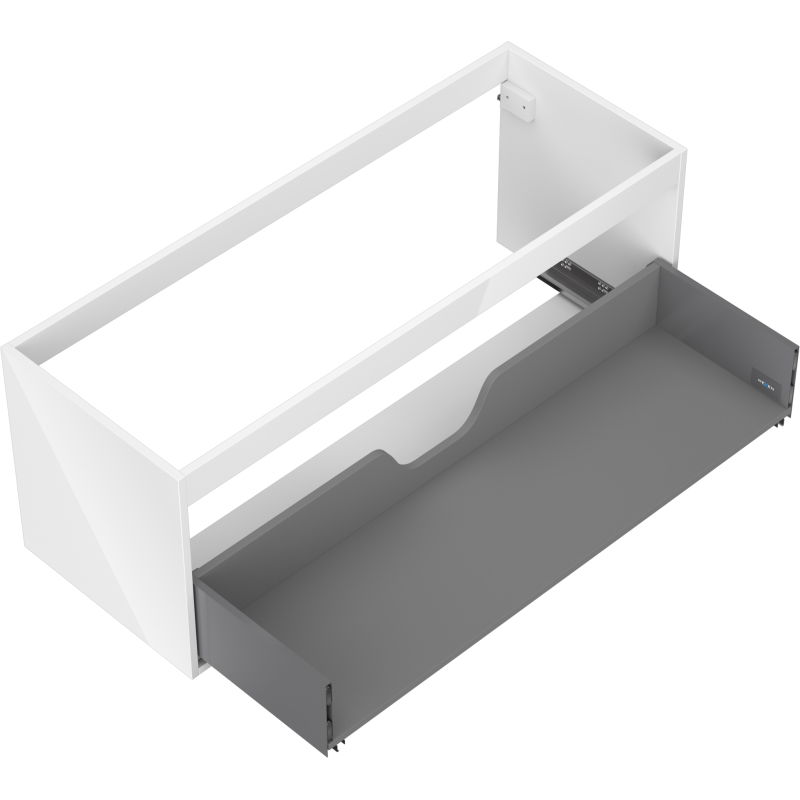 Mexen Box-A corps de meuble sous-vasque 120 cm, 1 tiroir, blanc brillant - 91AX0-1200-470-1-00